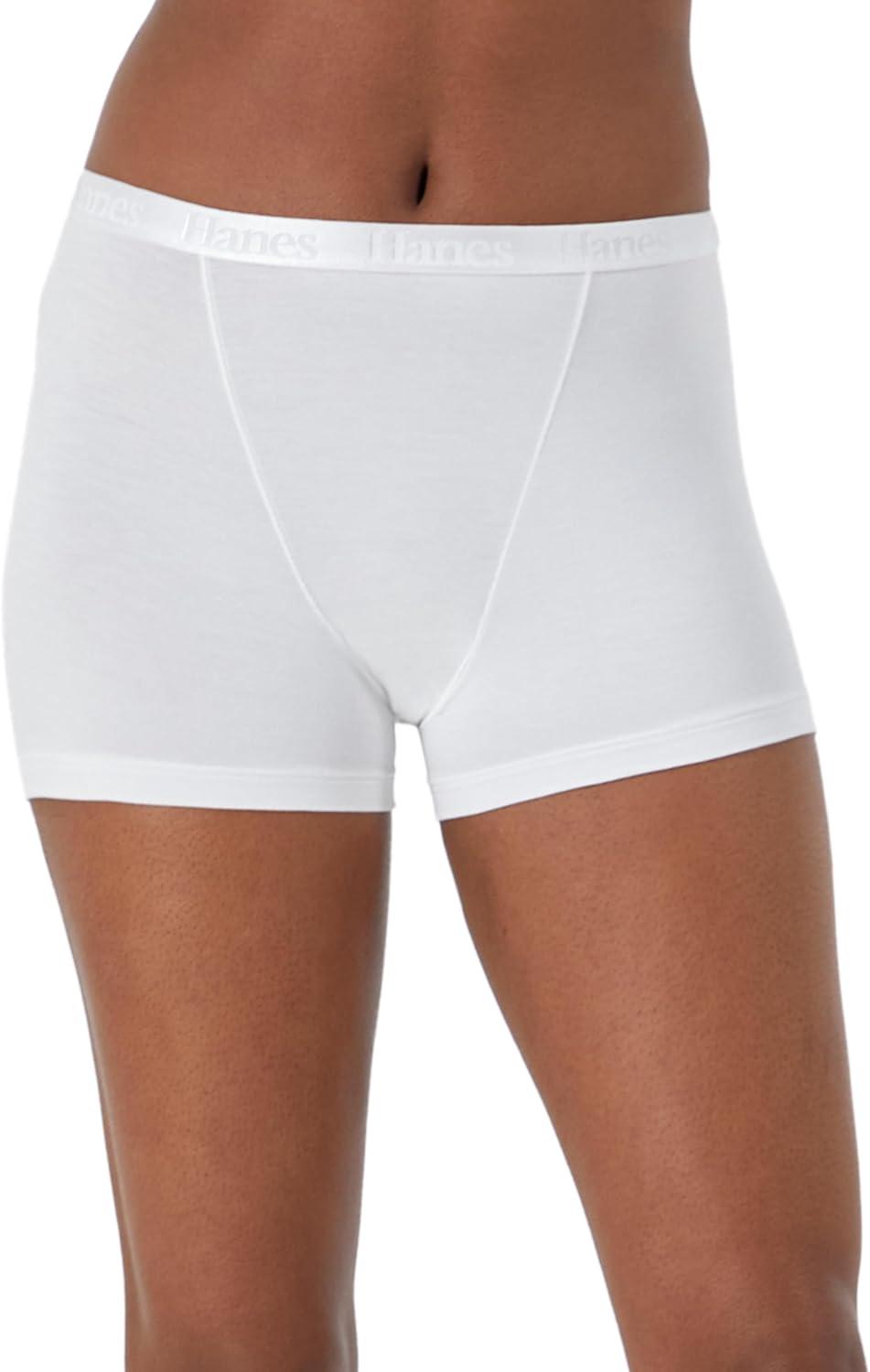 imageHanes Womens Originals Ultra SuperSoft Boxer Brief Underwear 5PackEarthen TanWhiteBlack