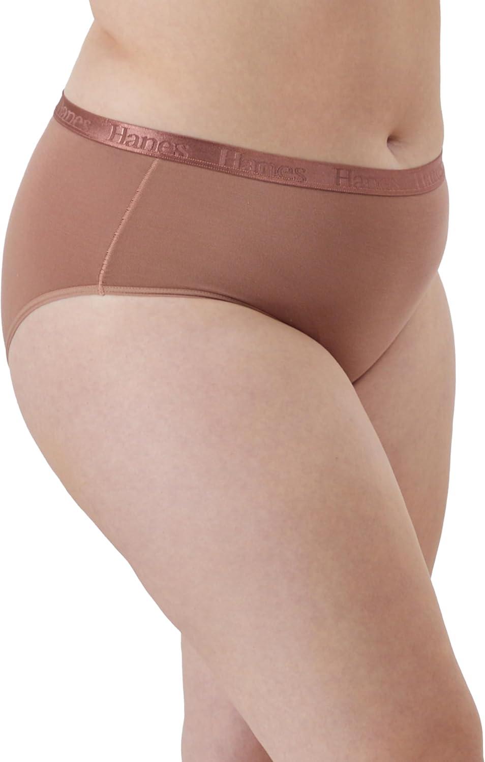 imageHanes Womens Originals Ultra SuperSoft Hipster Underwear 5 PackEarthen TanWhiteBlack