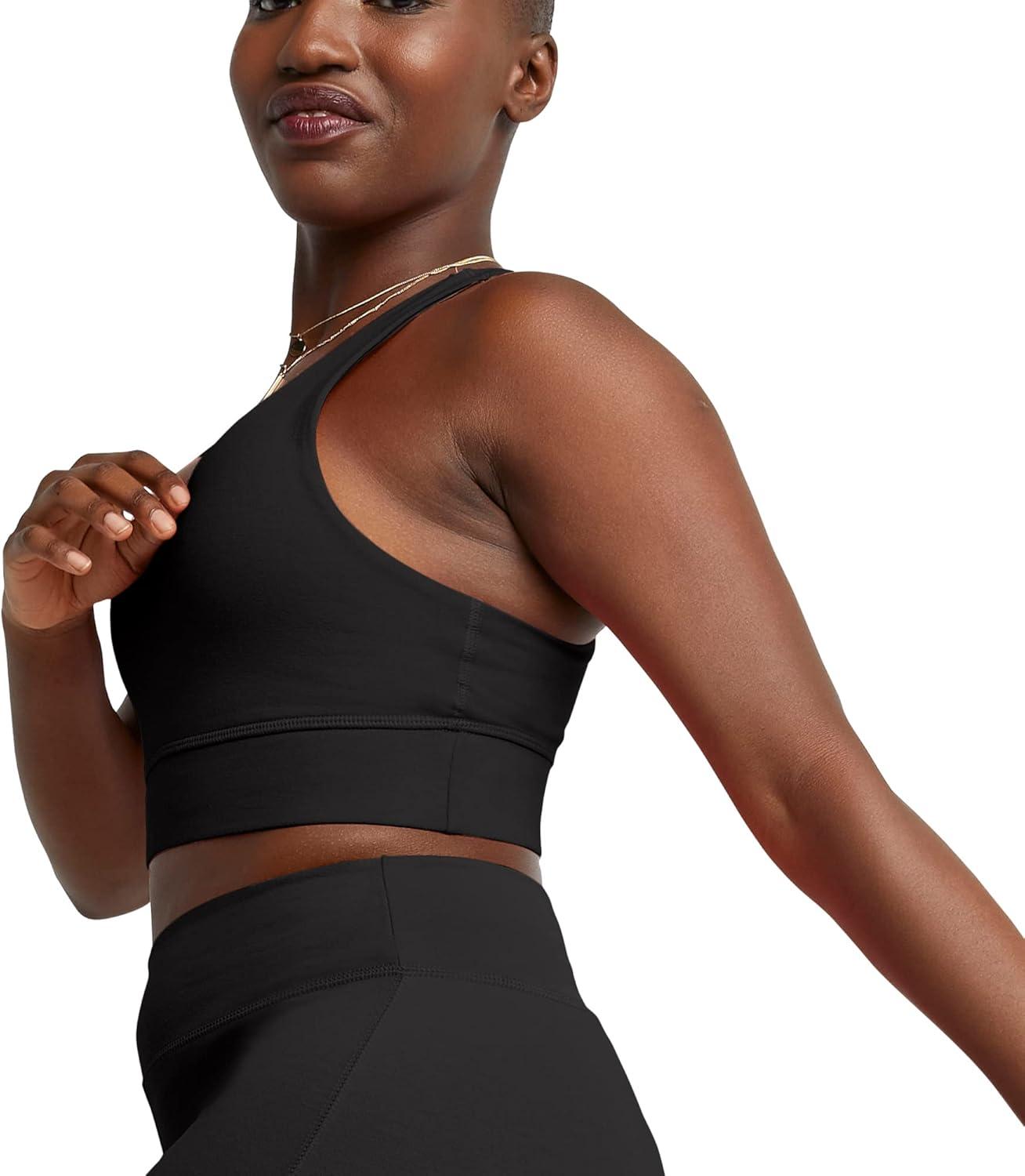 imageHanes Womens Originals Womens Longline Sports BraBlack