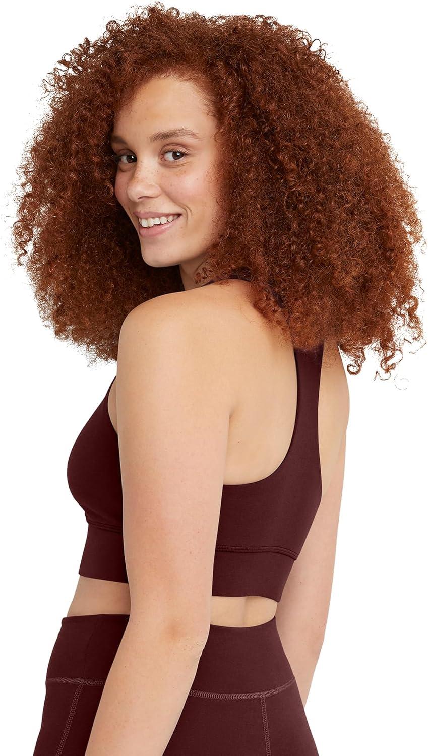 imageHanes Womens Originals Womens Longline Sports BraMulled Berry