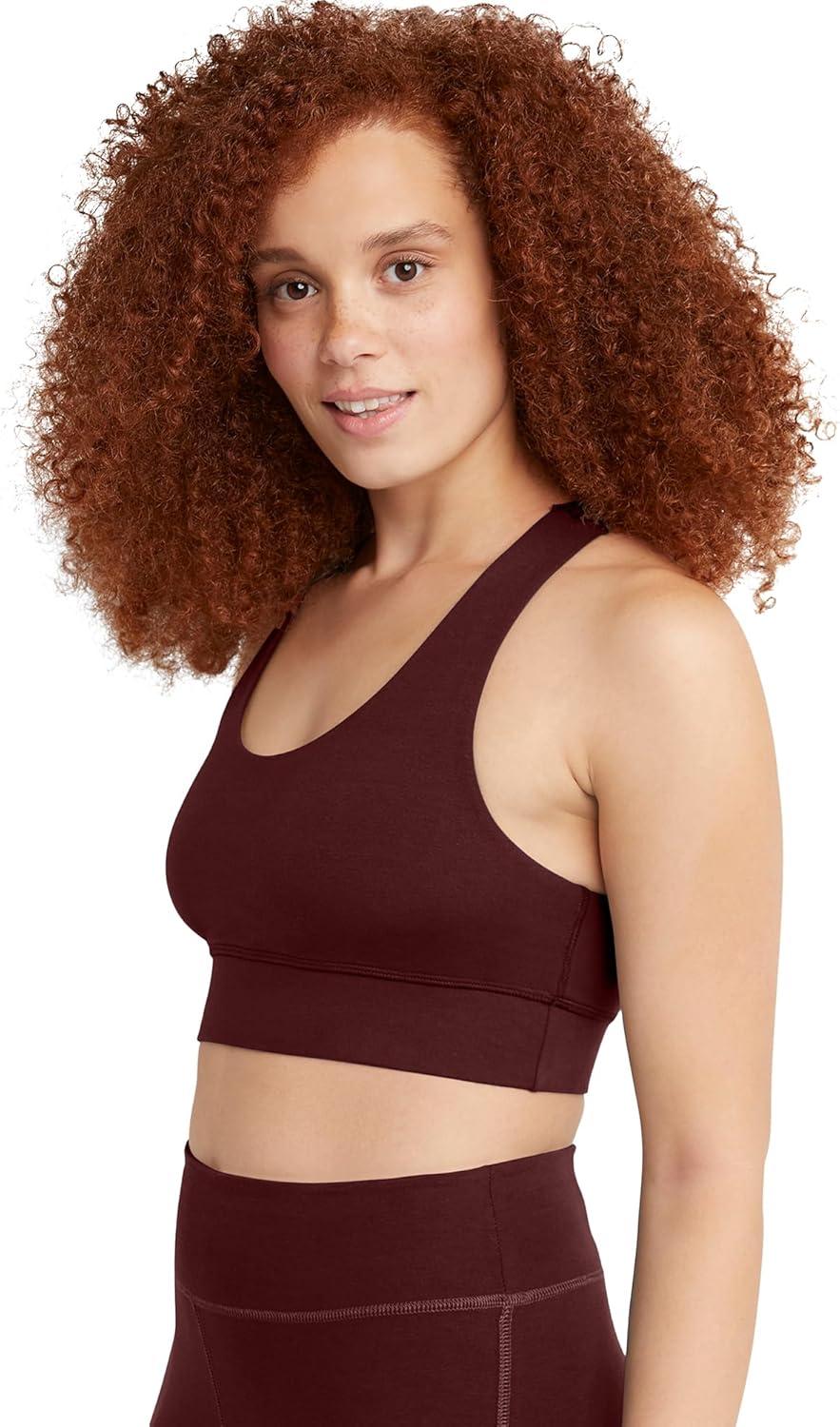 imageHanes Womens Originals Womens Longline Sports BraMulled Berry