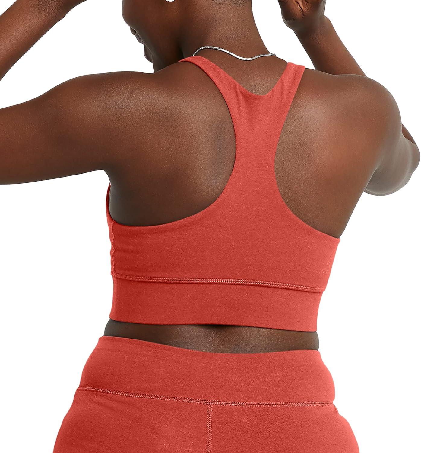 imageHanes Womens Originals Womens Longline Sports BraRed River Clay