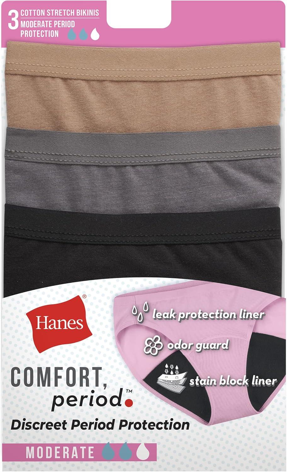imageHanes Womens Panties Pack Classic Cotton Brief Underwear Retired Options Colors May Vary3pack Bikini Neutrals