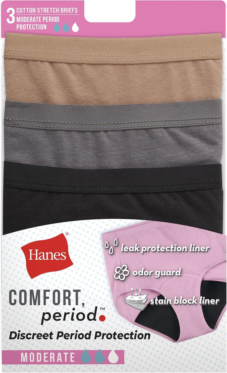 imageHanes Womens Panties Pack Classic Cotton Brief Underwear Retired Options Colors May Vary3pack Brief Neutrals