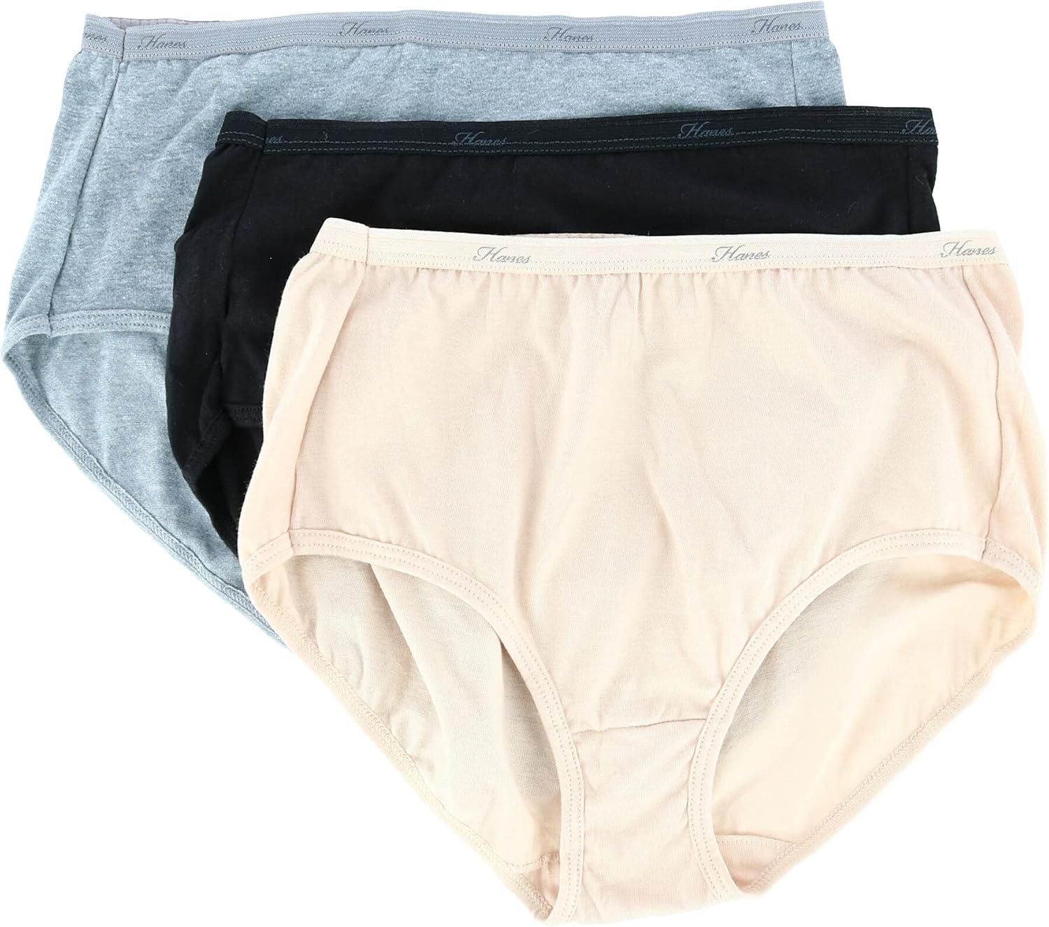 imageHanes Womens Panties Pack Classic Cotton Brief Underwear Retired Options Colors May VaryAssorted