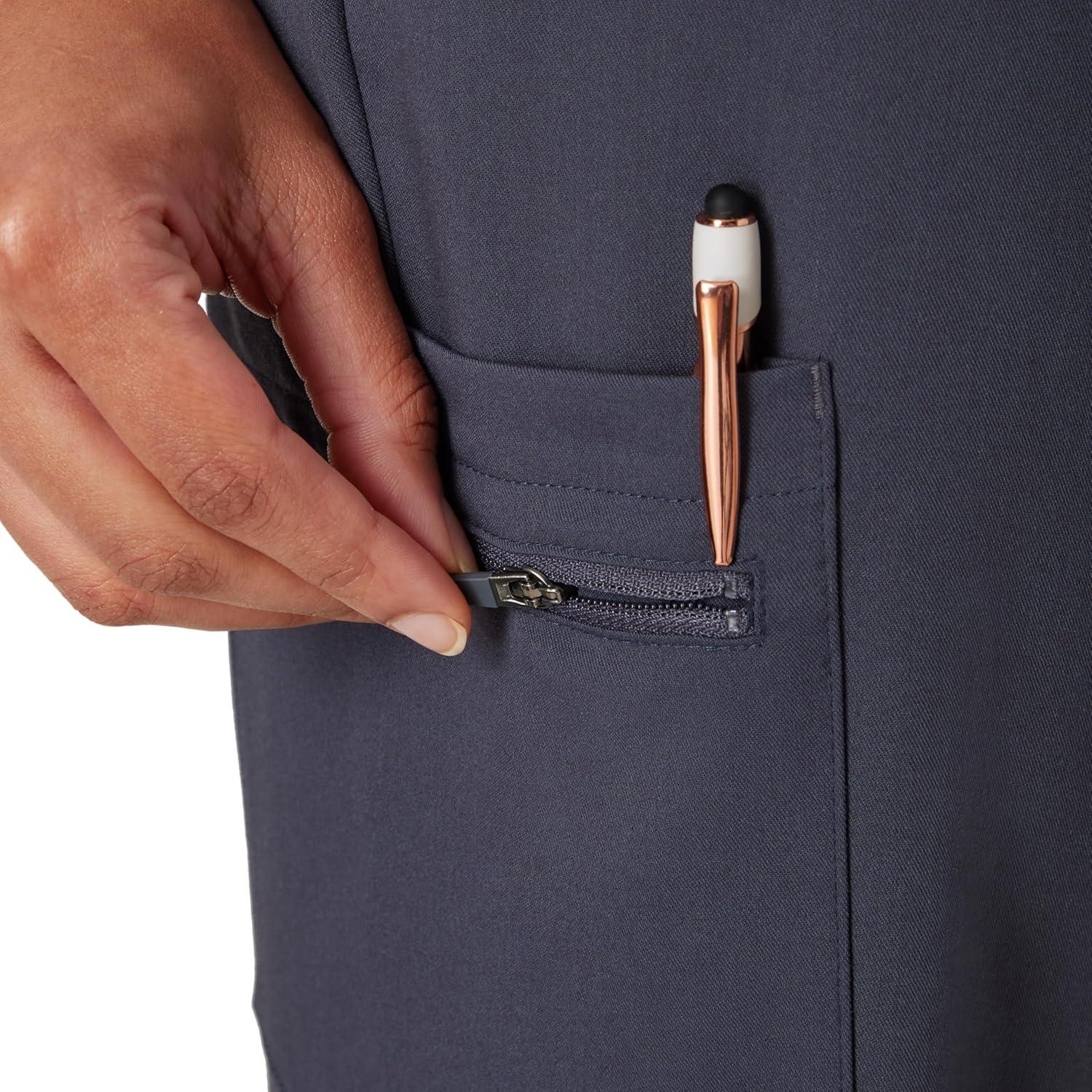 imageHanes Womens Scrub Joggers Comfort Fit Healthcare Pants for Women MoistureWicking Medical Scrubs with Odor ControlPeppercorn Grey