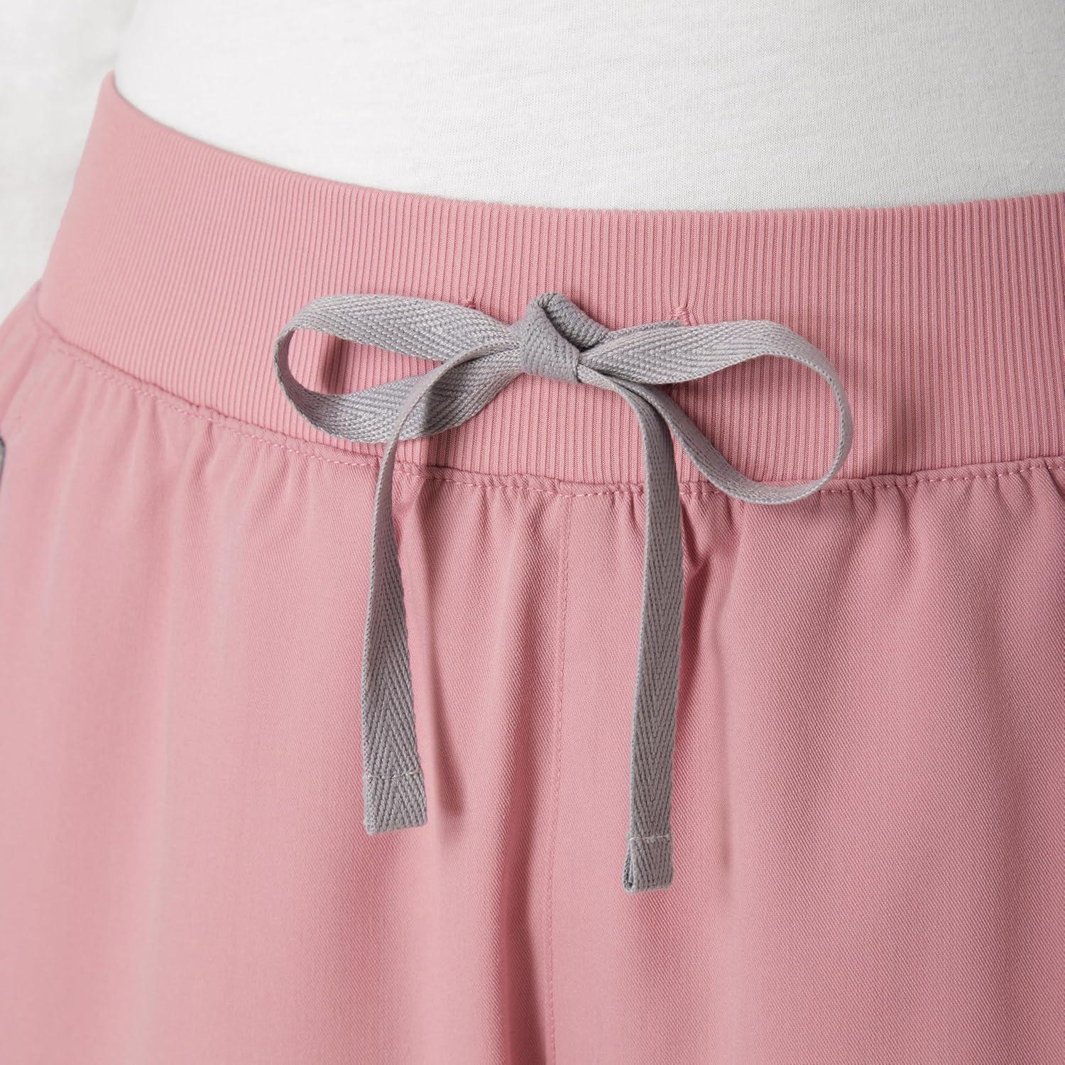 imageHanes Womens Scrub Joggers Comfort Fit Healthcare Pants for Women MoistureWicking Medical Scrubs with Odor ControlPink Mauve