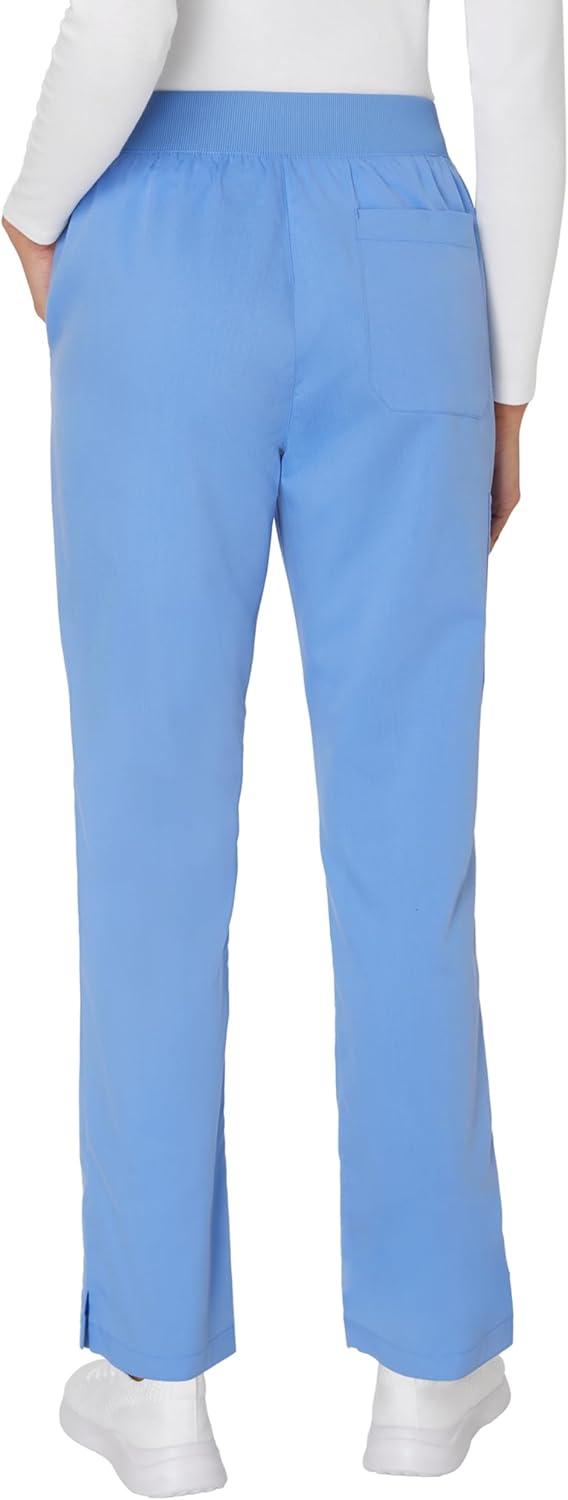 imageHanes Womens Scrub Pants Comfort Fit Healthcare Pants for Women MoistureWicking Medical ScrubsCeil Blue 2