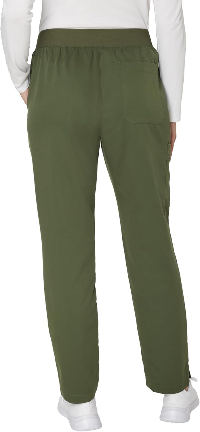 imageHanes Womens Scrub Pants Comfort Fit Healthcare Pants for Women MoistureWicking Medical ScrubsGreen Moss