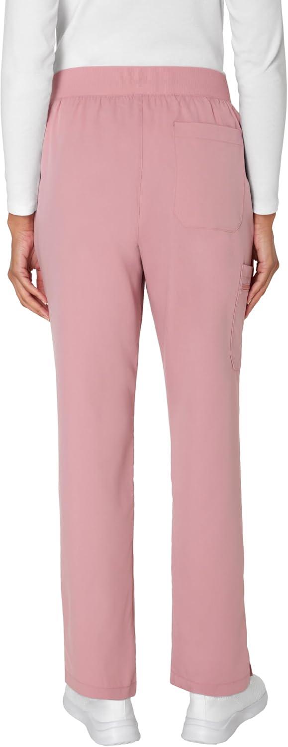 imageHanes Womens Scrub Pants Comfort Fit Healthcare Pants for Women MoistureWicking Medical ScrubsPink Mauve