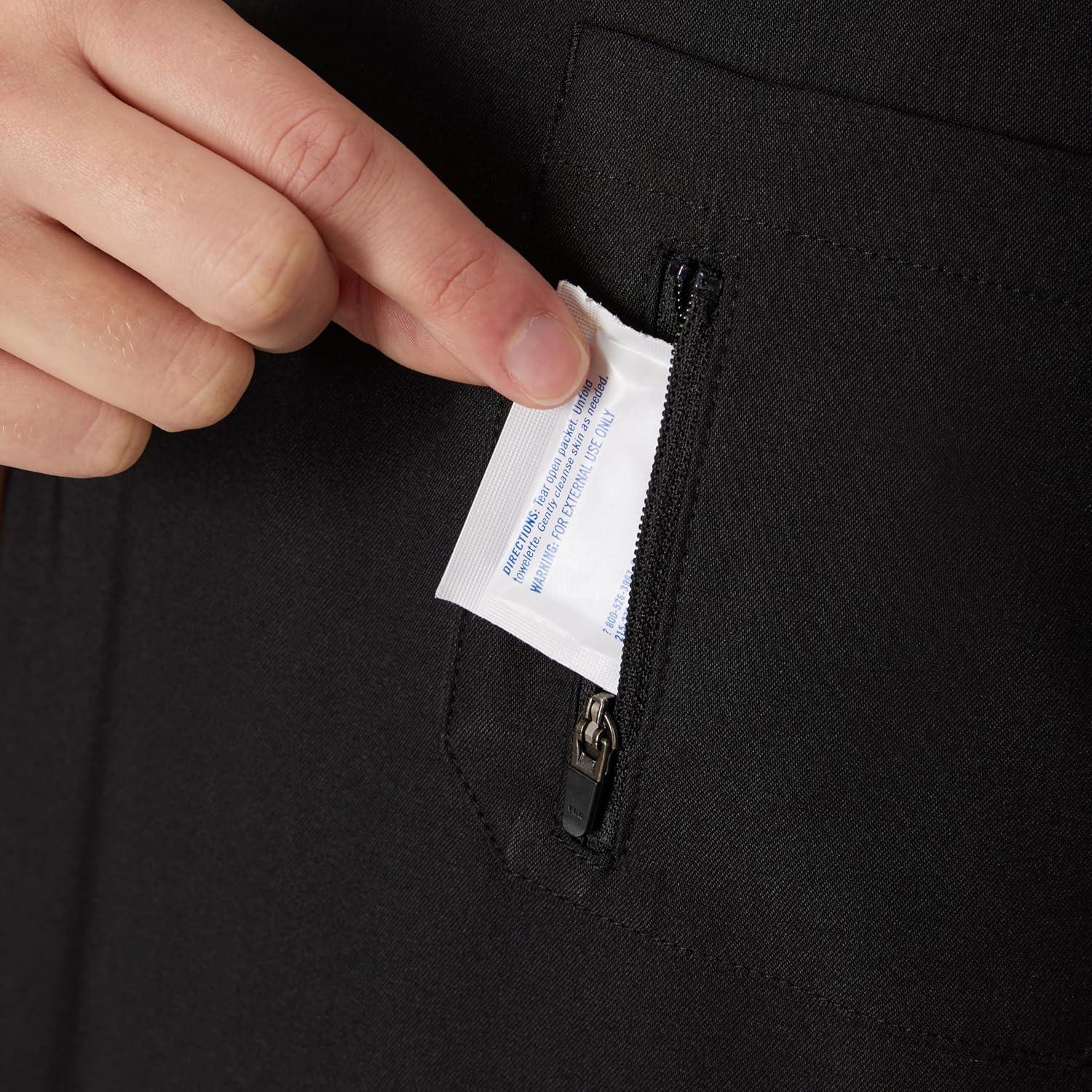 imageHanes Womens Scrub Top Comfort Fit 1Pocket Healthcare Top for Women MoistureWicking Medical ScrubsNew Ebony