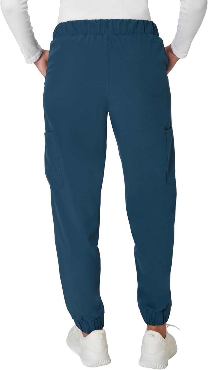 imageHanes Womens Scrubs Cargo Joggers Healthcare Scrub Joggers for Women Moisture WickingCaribbean Blue