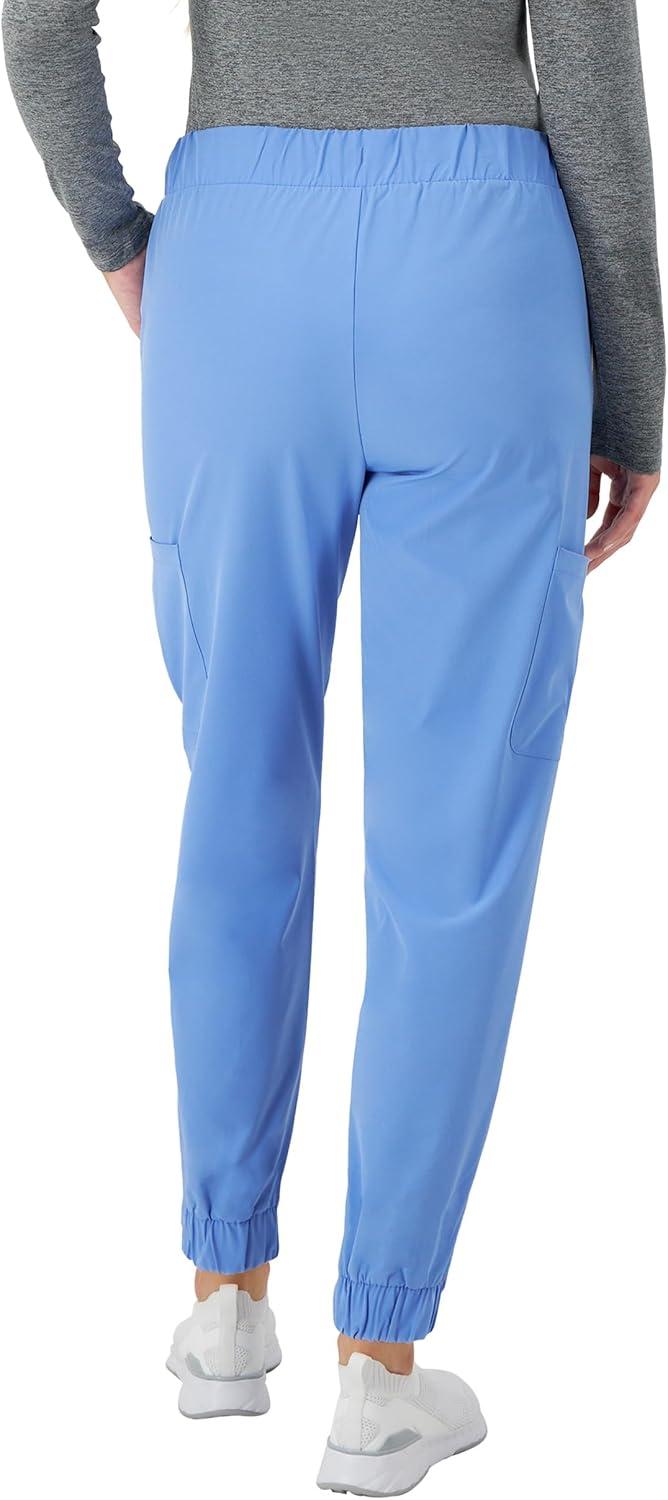imageHanes Womens Scrubs Cargo Joggers Healthcare Scrub Joggers for Women Moisture WickingCeil Blue 2