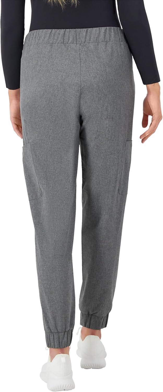 imageHanes Womens Scrubs Cargo Joggers Healthcare Scrub Joggers for Women Moisture WickingEbony Heather