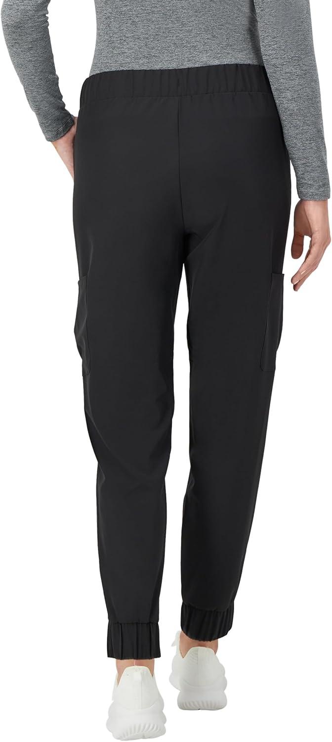 imageHanes Womens Scrubs Cargo Joggers Healthcare Scrub Joggers for Women Moisture WickingNew Ebony