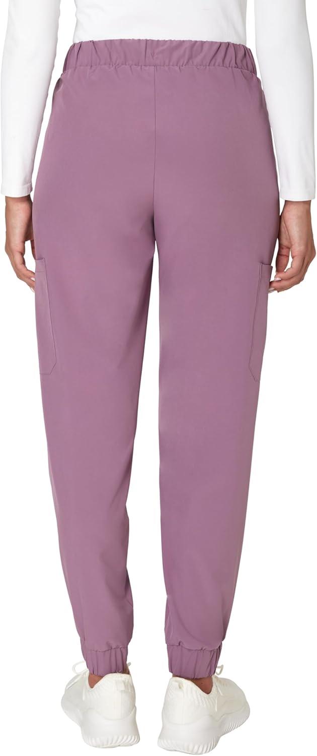 imageHanes Womens Scrubs Cargo Joggers Healthcare Scrub Joggers for Women Moisture WickingPurple Mauve