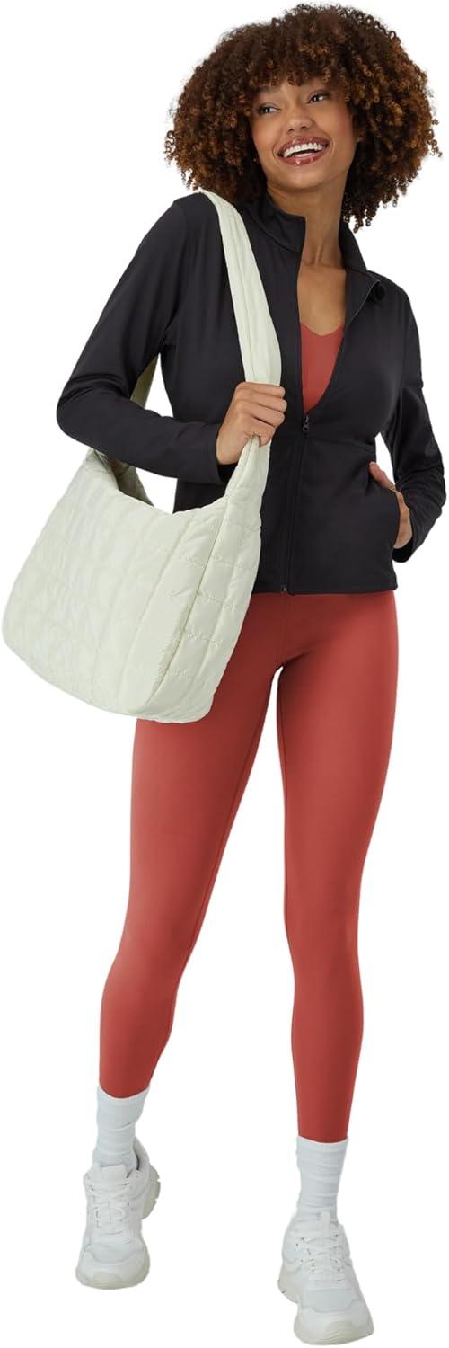 imageHanes Womens Sports Bra Moves Racerback Crop Top Yoga Bras for Women Stretch Sports Crop Top with Cutout WickingCoral Camelia