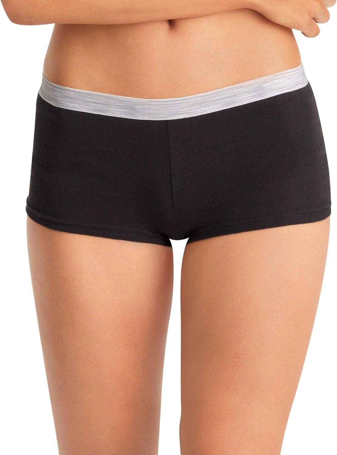imageHanes Womens Sporty Assorted Boyshort Underwear Pack Of 66 Pack Assorted 1