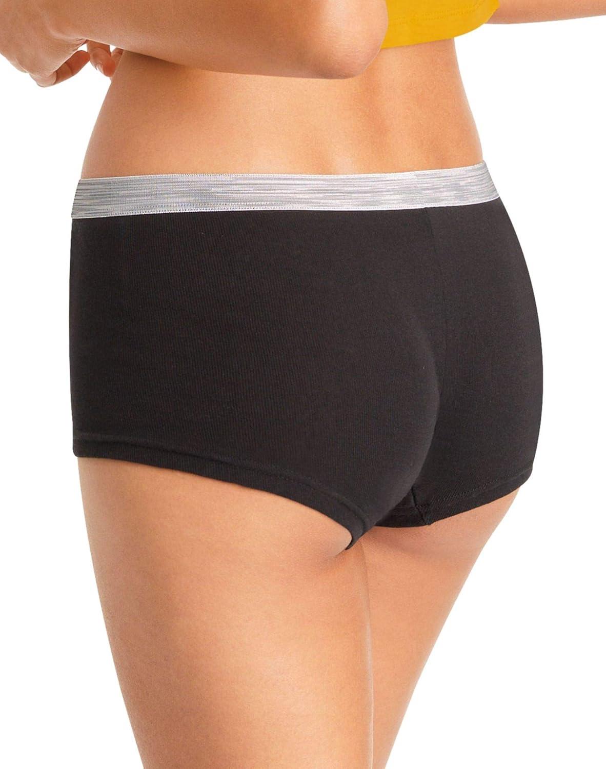 imageHanes Womens Sporty Assorted Boyshort Underwear Pack Of 66 Pack Assorted 1