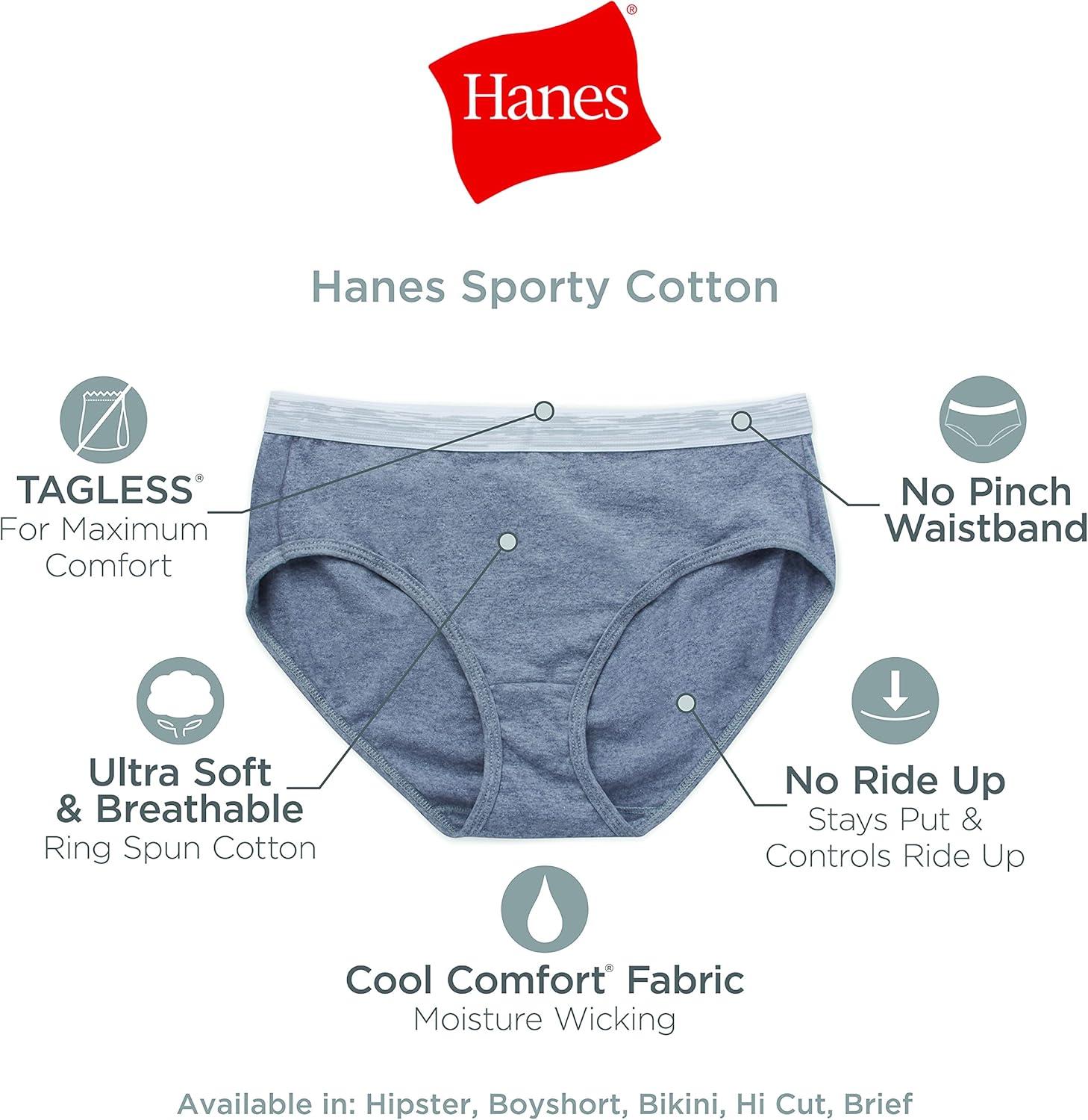 imageHanes Womens Sporty Assorted Boyshort Underwear Pack Of 66 Pack Assorted 1