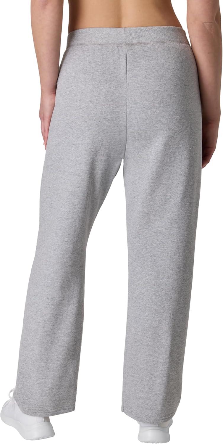imageHanes Womens Sweatpants EcoSmart Fleece Pocketless OpenBottom Sweatpant Regular ampamp PetiteLight Steel