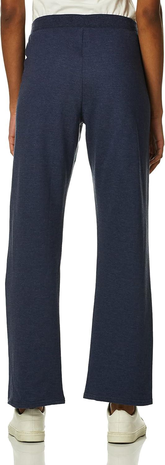 imageHanes Womens Sweatpants EcoSmart Fleece Pocketless OpenBottom Sweatpant Regular ampamp PetiteNavy Heather