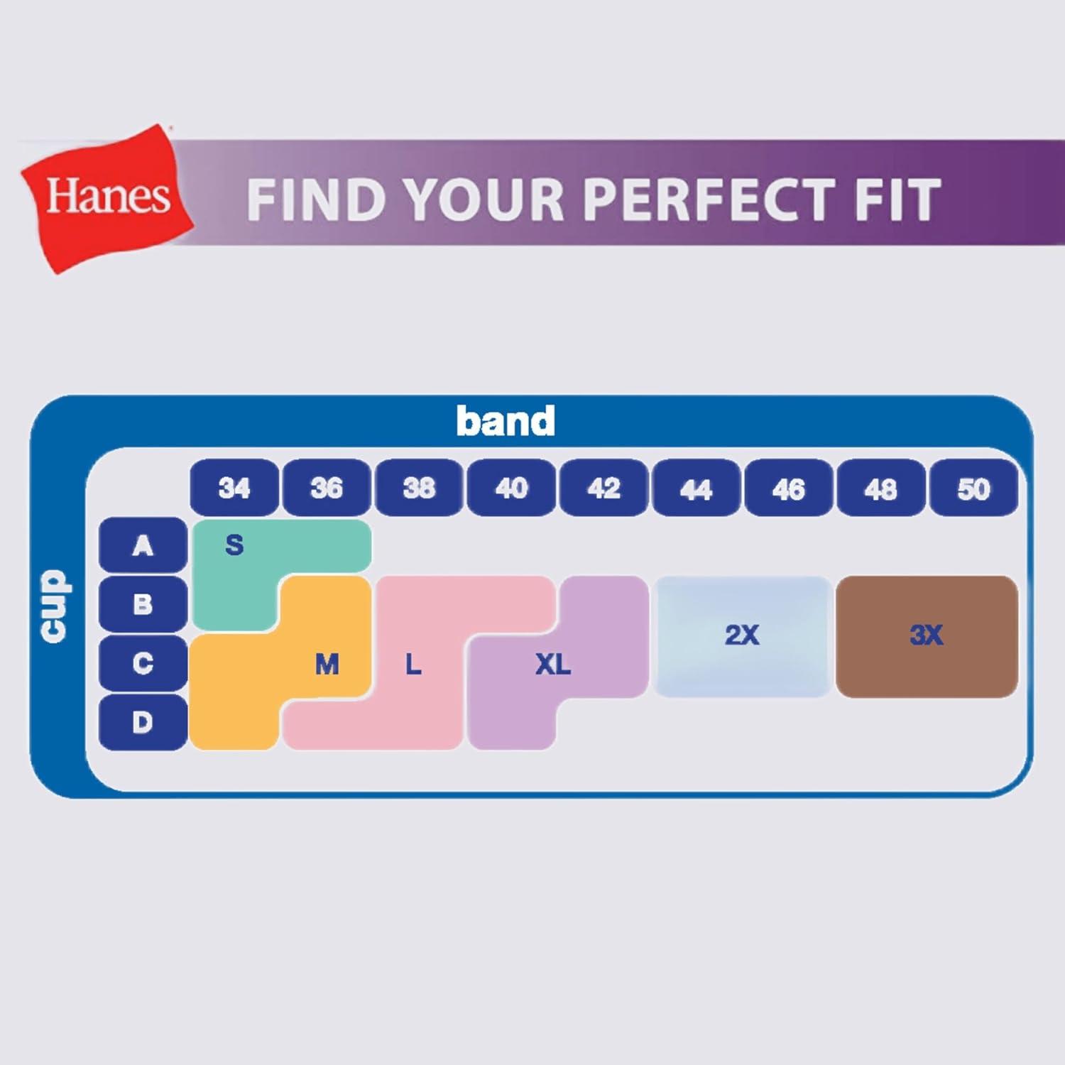 imageHanes Womens TShirt Bra Pack Oh So Light Wireless Bra for Women Convertible Straps 2PackBlackBlack