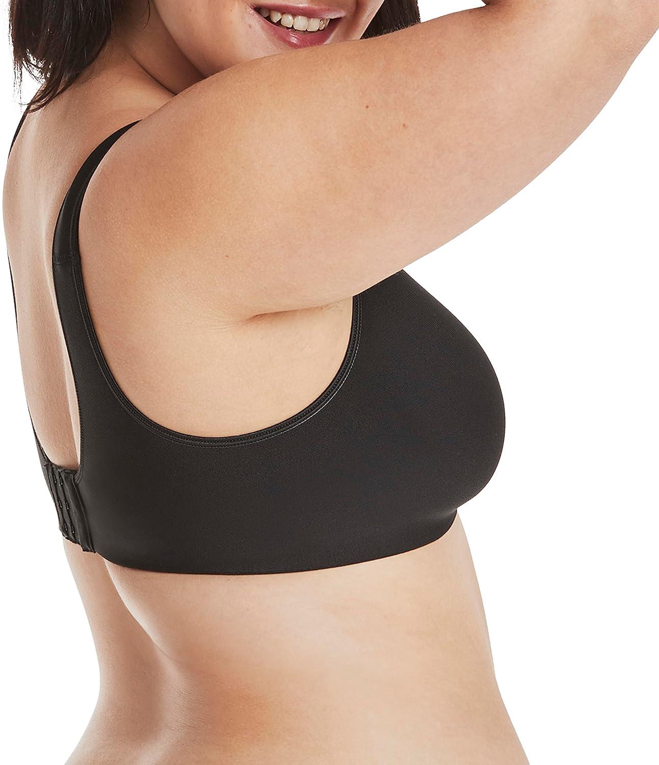 imageHanes Womens Wireless Bra Smooth Comfort FullCoverage TShirt Bra for Women Single Or 2PackBlack