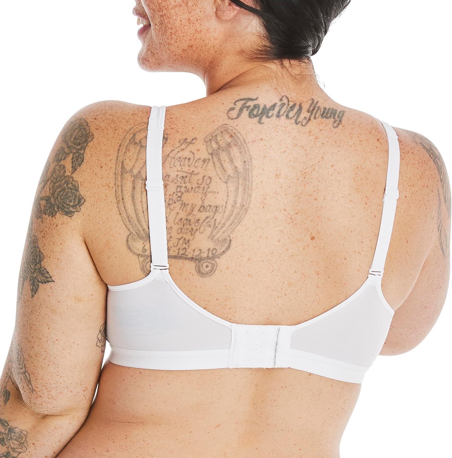 imageHanes Womens XTemp Wireless Bra Cooling Mesh TShirt Bra ComfortFlex Fit Wirefree BraWhite