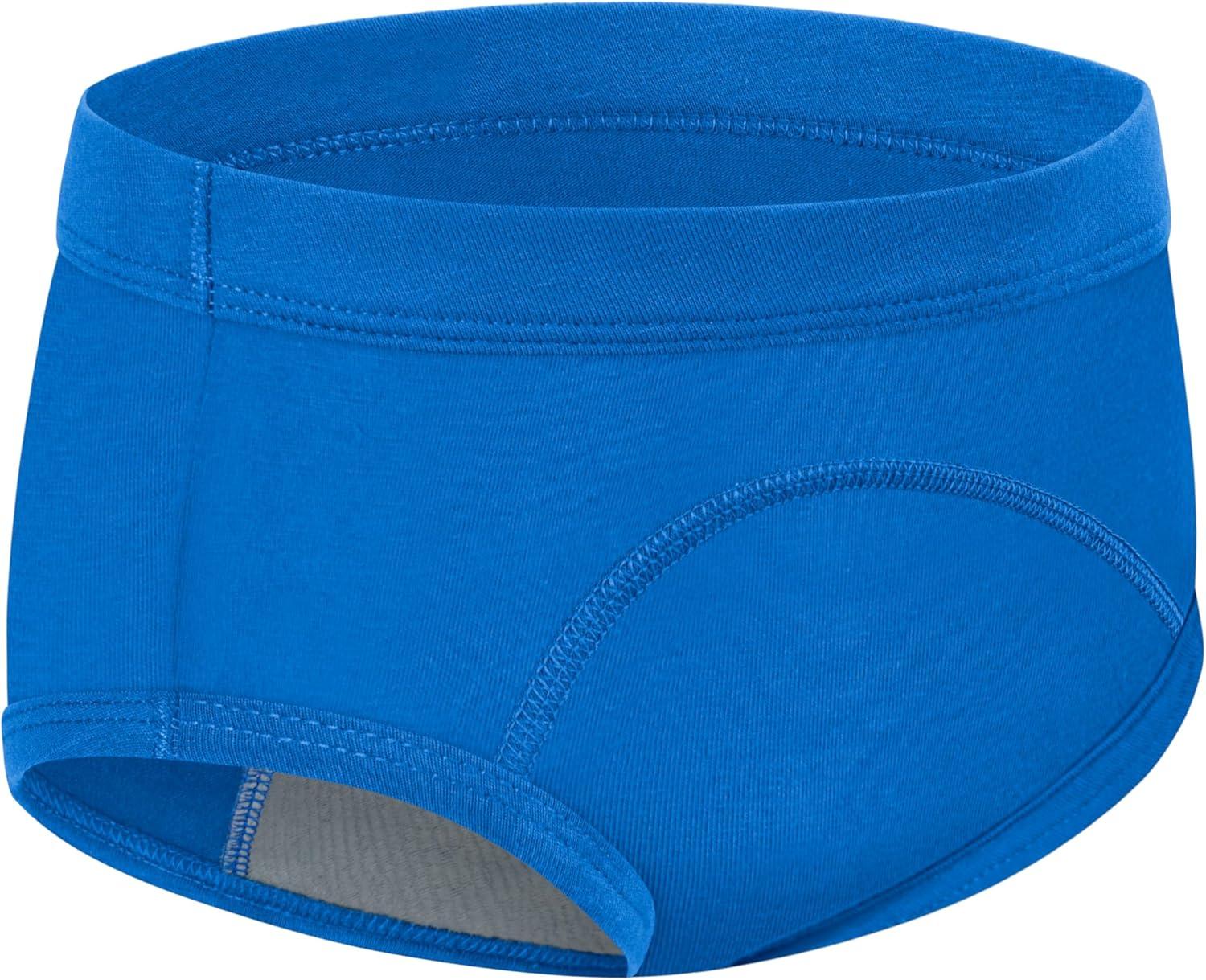 imageHanes babyboys Potty Training Underwear Brief 5 Pairs Heavy Absorbency Toddler Boys Cotton Training UnderwearBlueStripes