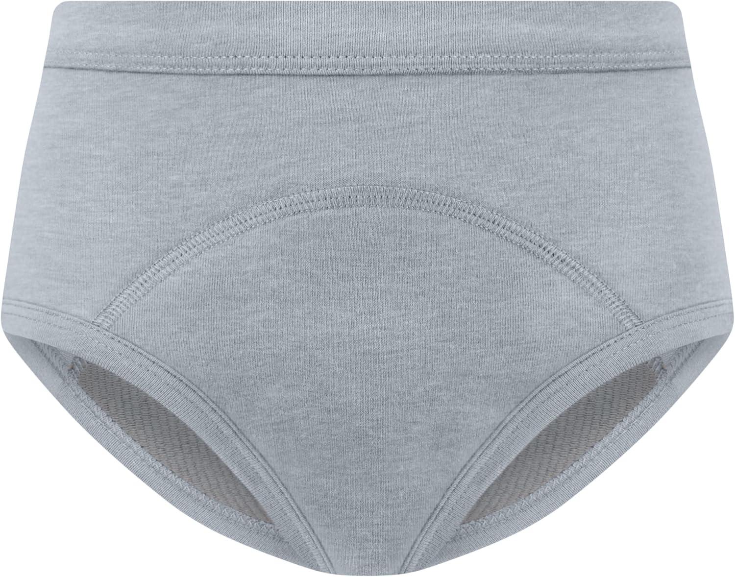 imageHanes babyboys Potty Training Underwear Brief 5 Pairs Heavy Absorbency Toddler Boys Cotton Training UnderwearSeafoamBeigeGrey