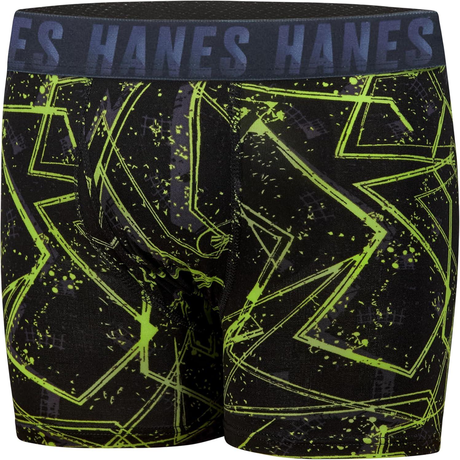 imageHanes boys Moves Breathable Boxer Brief Underwear Performance Stretch Boxer Briefs for Boys Moisturewicking 6pkBlueBlackRedLime Print