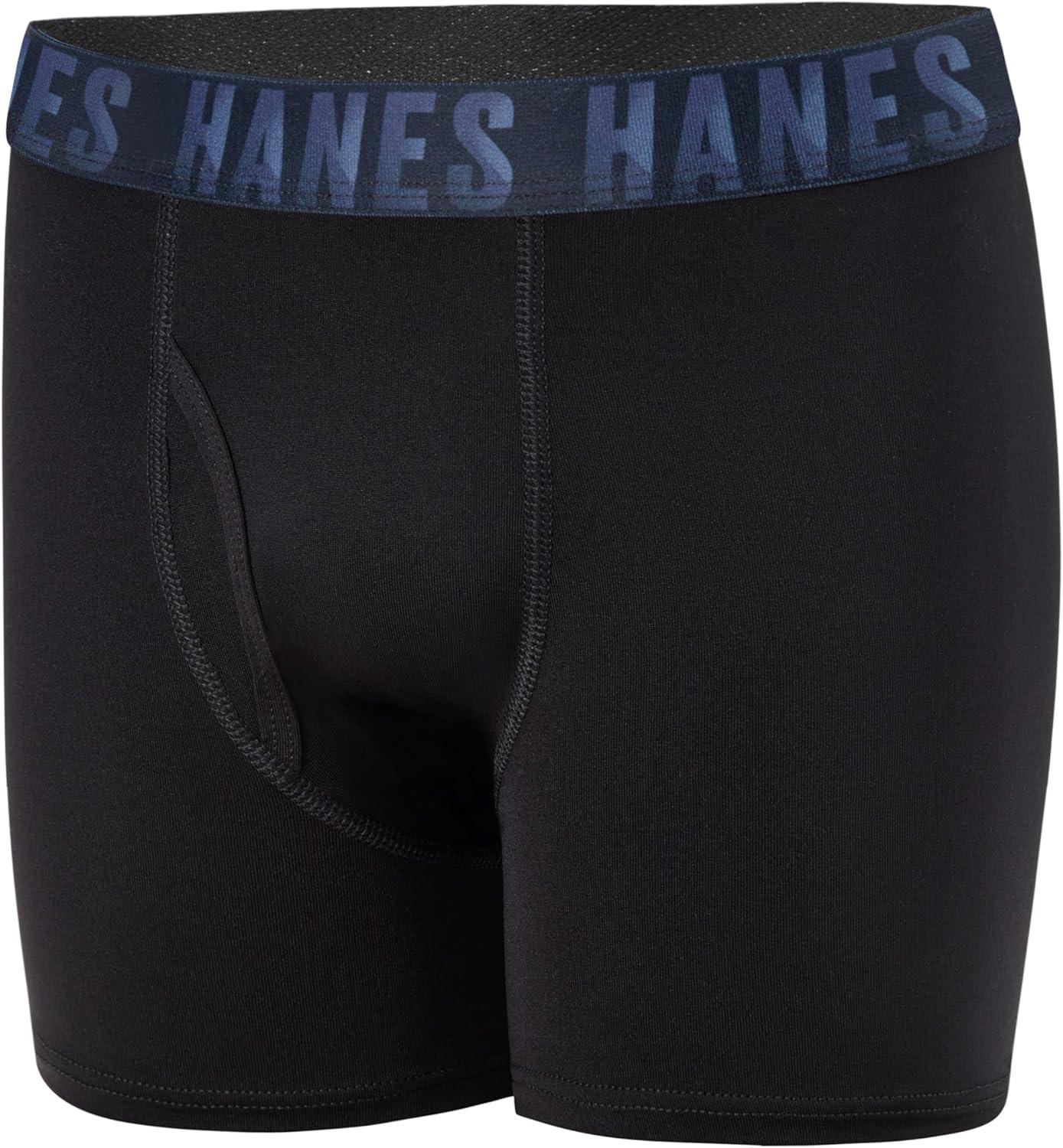 imageHanes boys Moves Breathable Boxer Brief Underwear Performance Stretch Boxer Briefs for Boys Moisturewicking 6pkBlueRedPurple Print