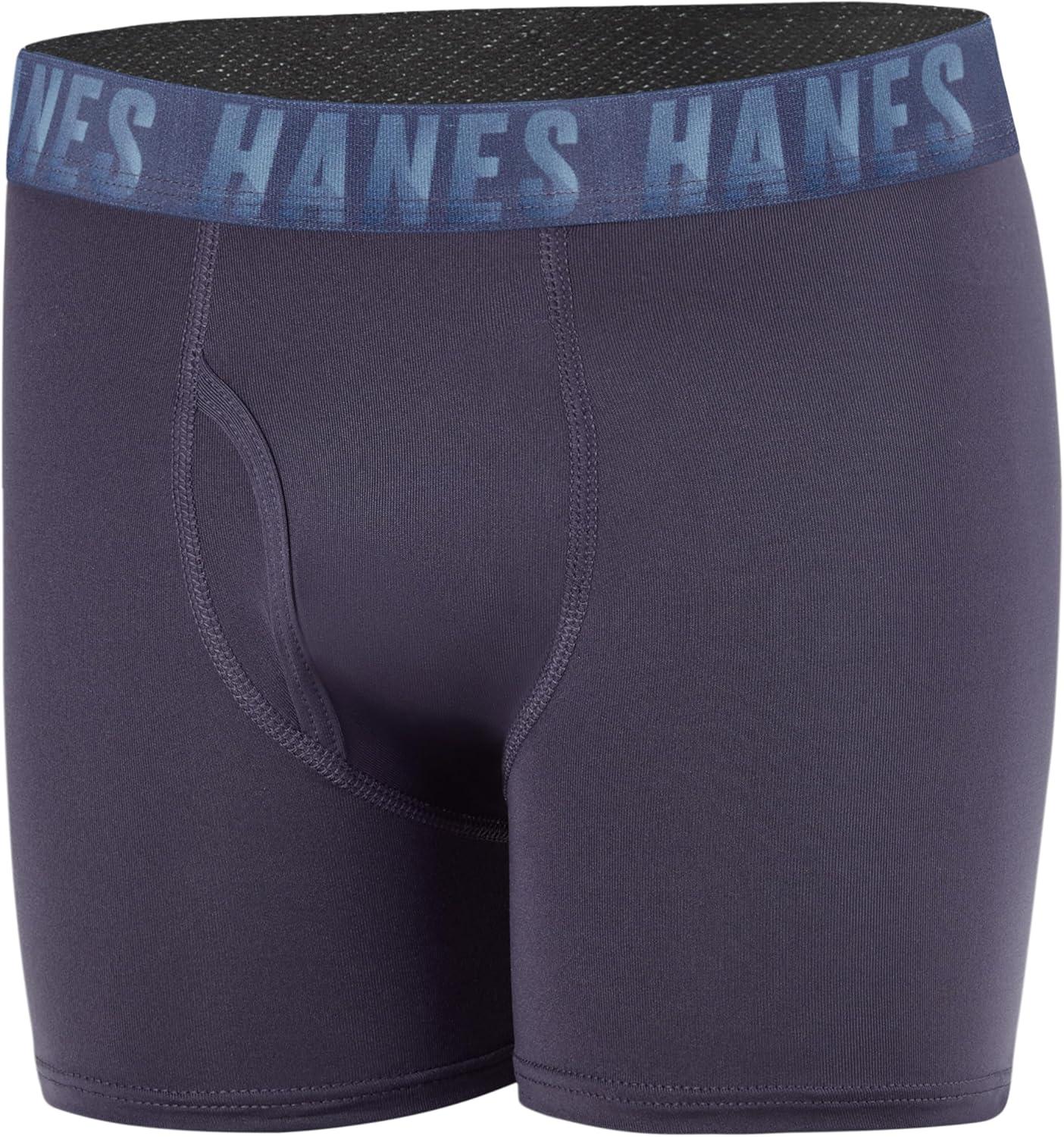 imageHanes boys Moves Breathable Boxer Brief Underwear Performance Stretch Boxer Briefs for Boys Moisturewicking 6pkBlueRedPurple Print