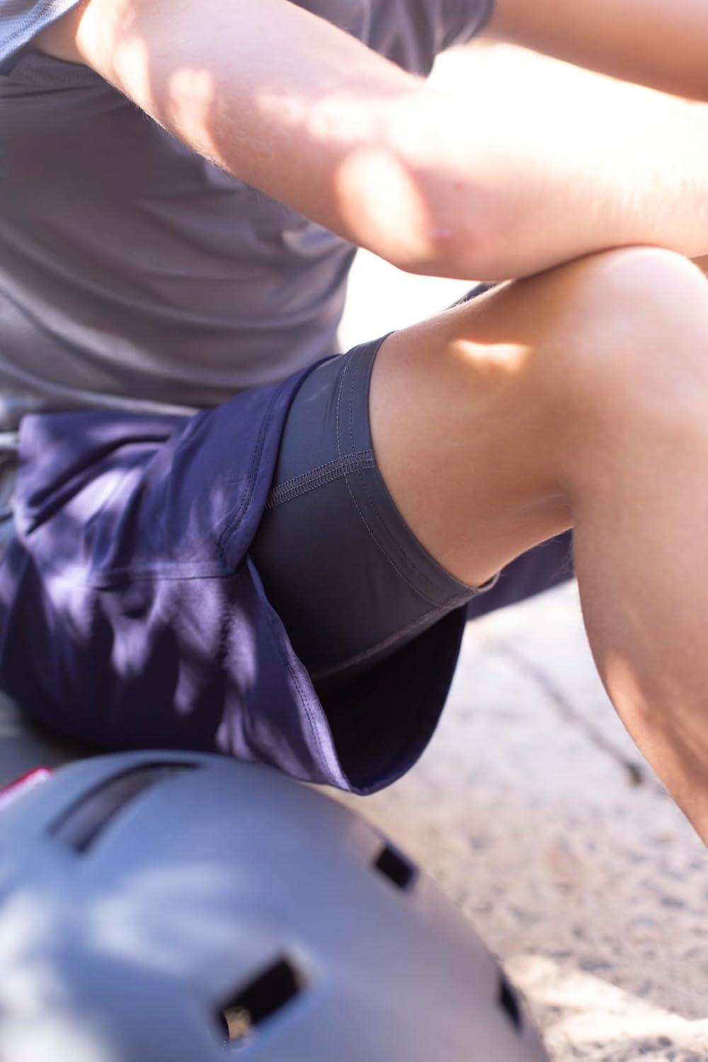 imageHanes boys Moves Underwear Antichafe Boxer Briefs for Boys 6packBlackBlue Long Leg