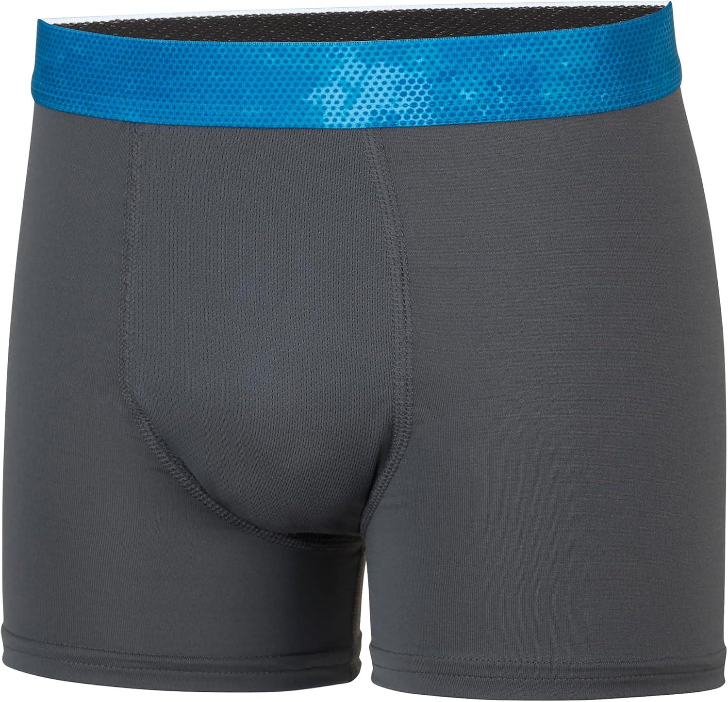 imageHanes boys Performance Tween Boxer Briefs Underwear Assorted Prints ampamp Solids 6packBlackGrey 6 Pack