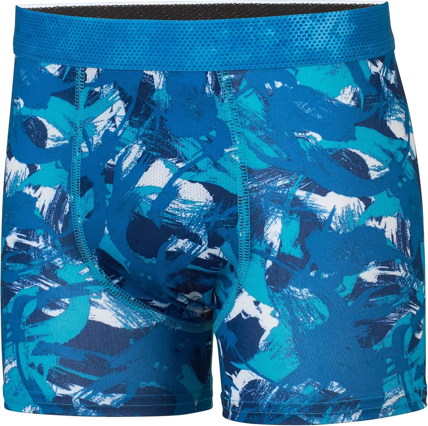 imageHanes boys Performance Tween Boxer Briefs Underwear Assorted Prints ampamp Solids 6packBlueGrey 6 Pack