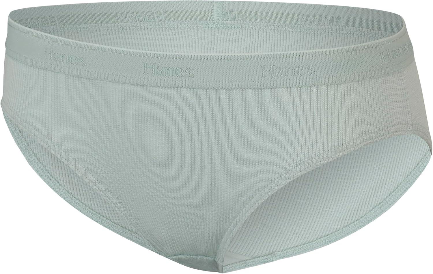 imageHanes girls Originals Supersoft Bikini Underwear Modal Rib Panties for Girls 6packBikini BlueRoseWhite 6pack