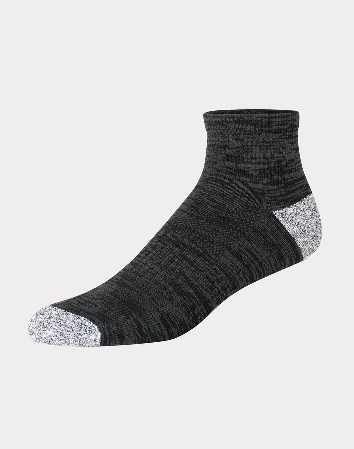 imageHanes mens Moves Performance Socks Moisturewicking Ankle ampamp Lowcut Socks Breathable Mesh Panels 6packBlack AssortmentBlack