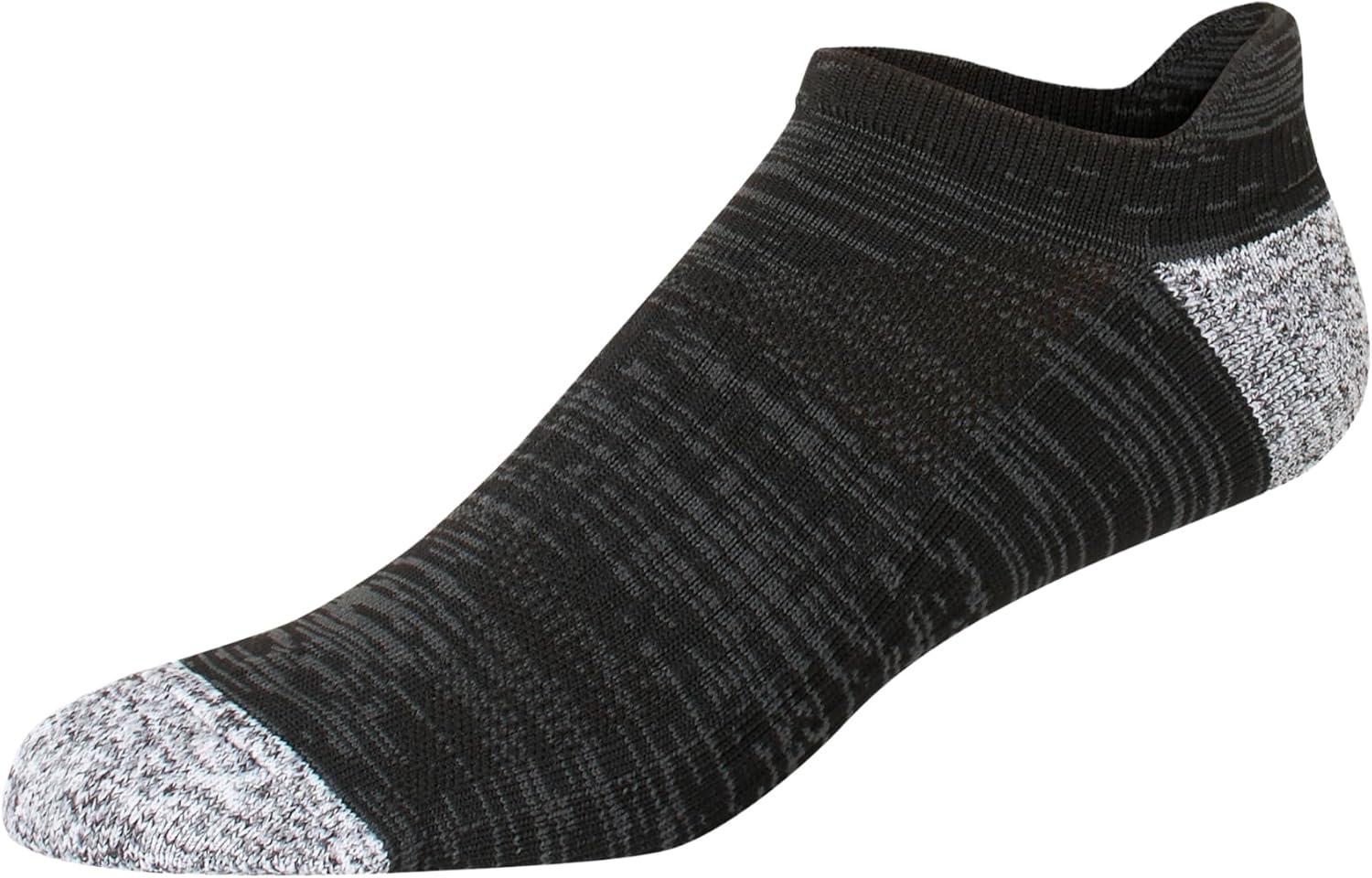 imageHanes mens Moves Performance Socks Moisturewicking Ankle ampamp Lowcut Socks Breathable Mesh Panels 6packBlackGreyWhite