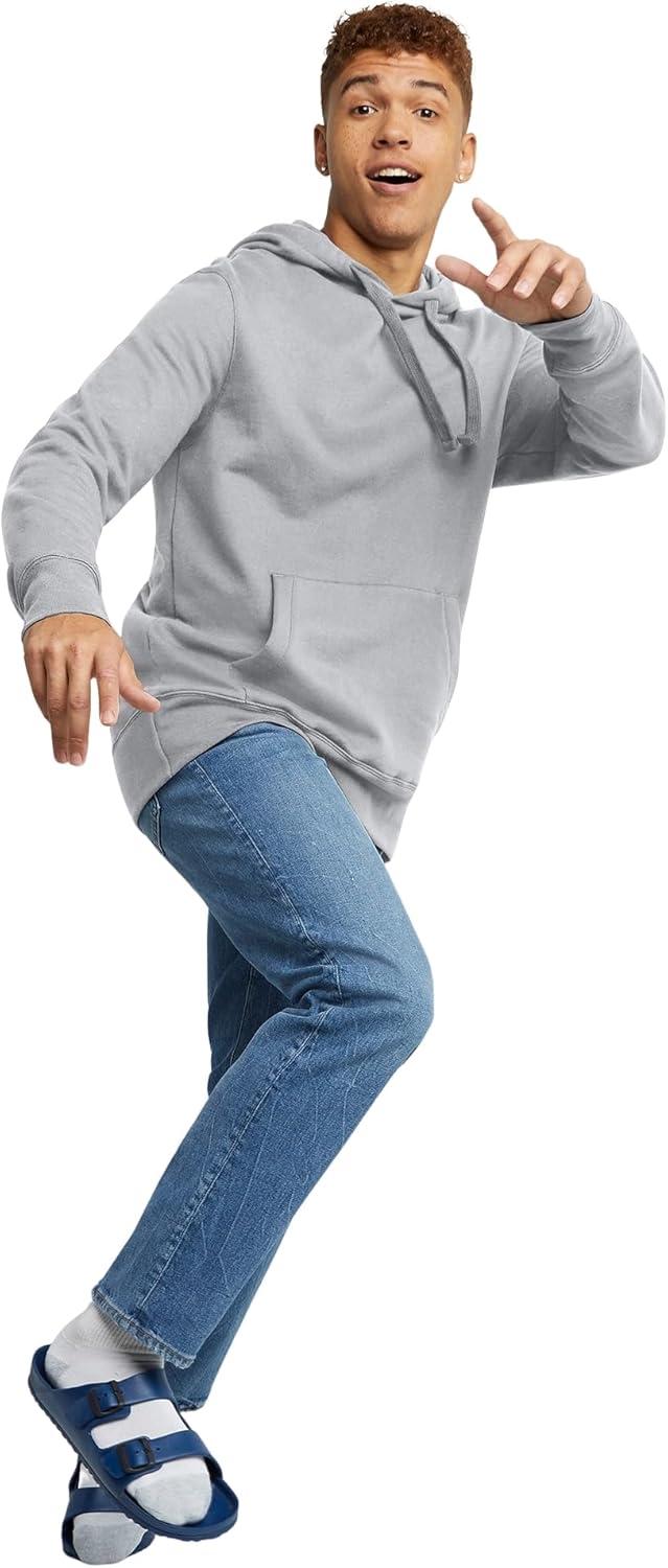 imageHanes mens Originals Midweight Fleece Hoodie Pullover Hooded Sweatshirt for MenLight Steel