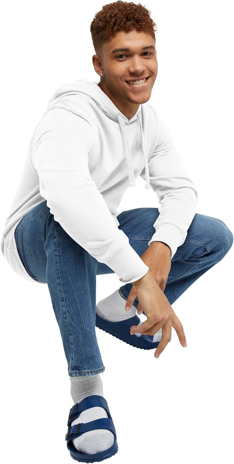 imageHanes mens Originals Midweight Fleece Hoodie Pullover Hooded Sweatshirt for MenWhite