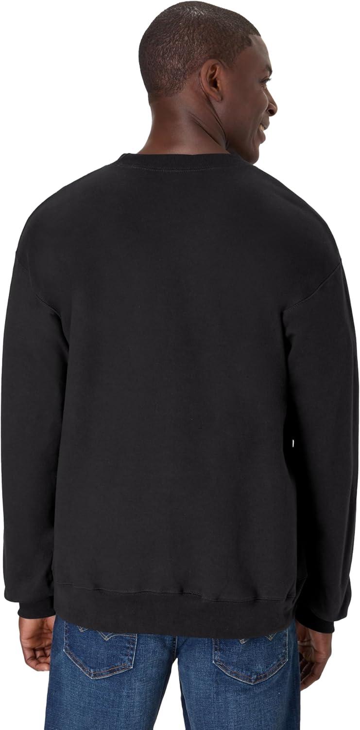 imageHanes mens Ultimate Sweatshirt Heavyweight Fleece Sweatshirt Crewneck Pullover for MenBlack