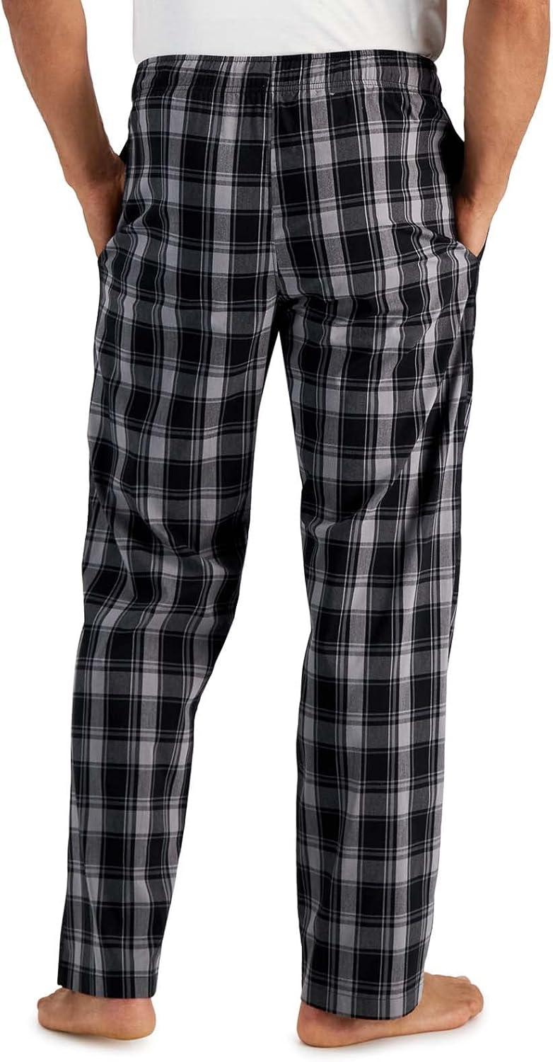 imageHanes mens Woven Pajama PantBlackGrey