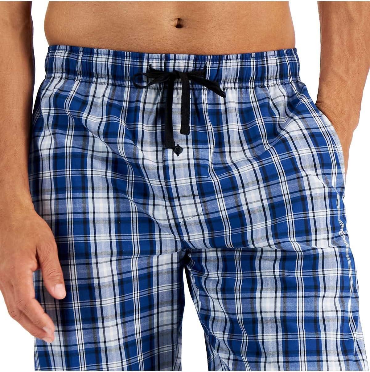 imageHanes mens Woven Pajama PantBlue Plaid