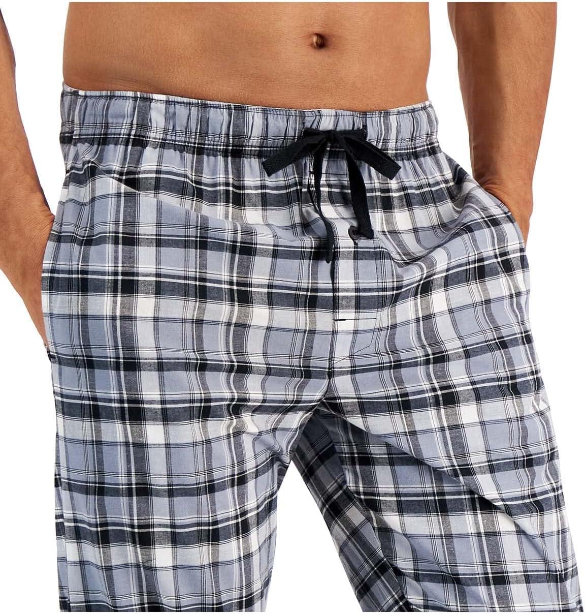 imageHanes mens Woven Pajama PantGrey Plaid