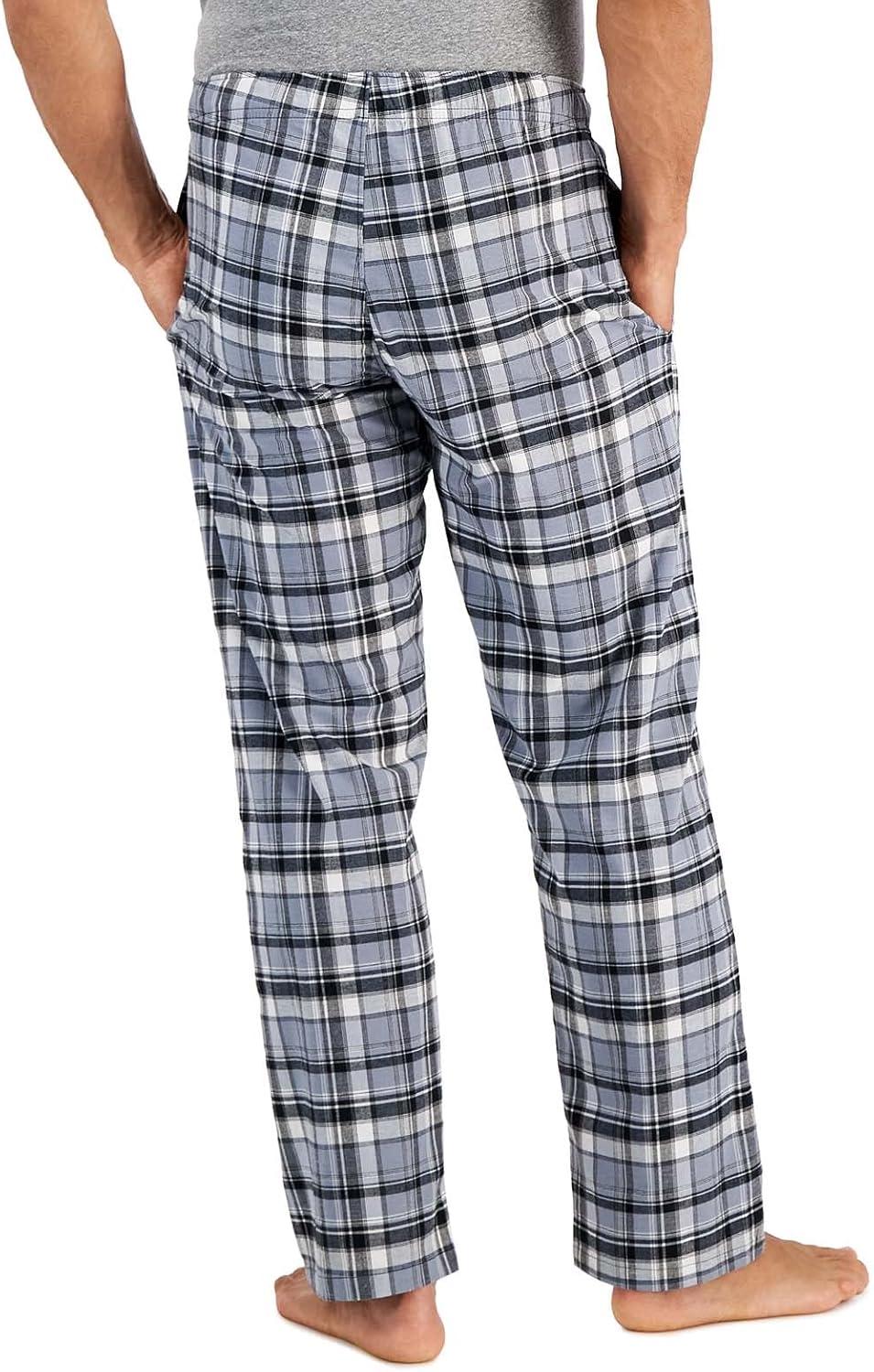 imageHanes mens Woven Pajama PantGrey Plaid