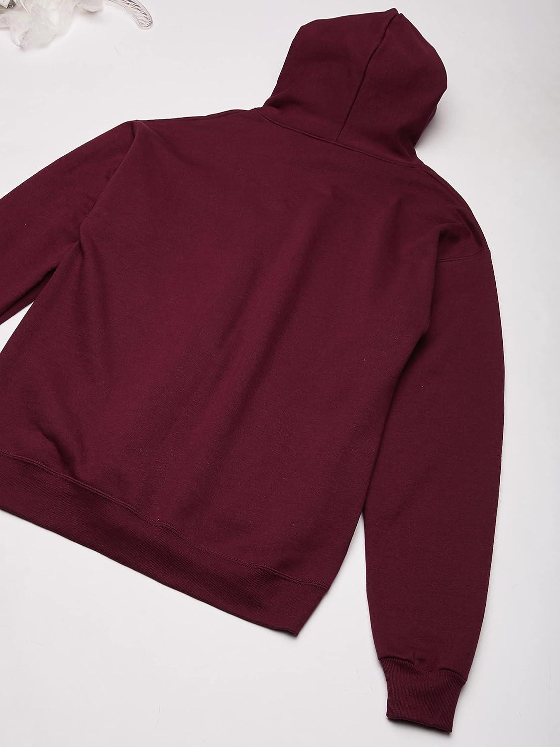 imageHanes mens Zipup Hoodie Ecosmart Fleece Fullzip Hoodie for Men Hooded SweatshirtMaroon