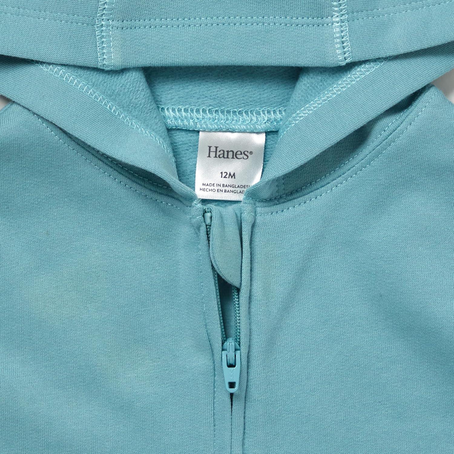 imageHanes unisexbaby Pure Comfort Organic Hoodie French Terry Fullzip Hooded Sweatshirt Infant Boys ampamp GirlsBlue