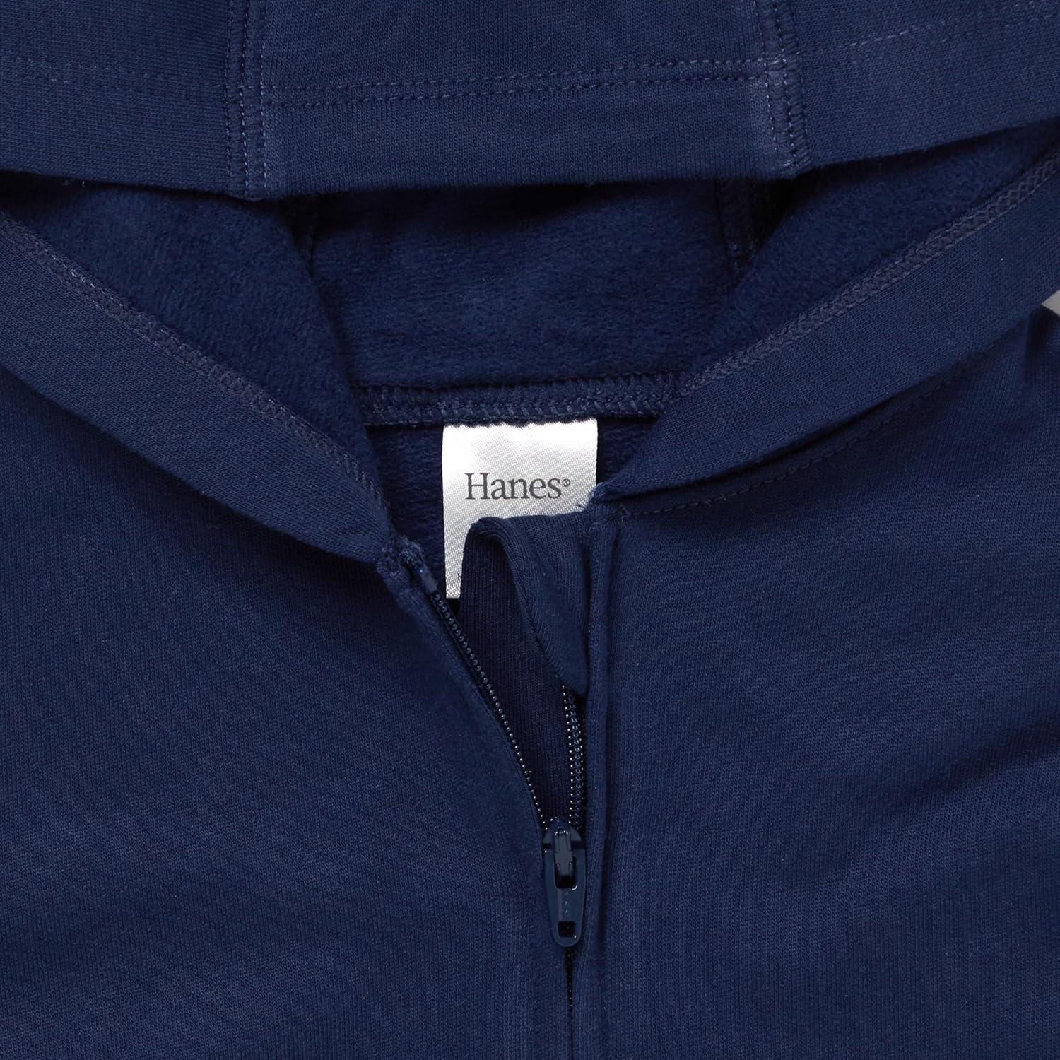 imageHanes unisexbaby Pure Comfort Organic Hoodie French Terry Fullzip Hooded Sweatshirt Infant Boys ampamp GirlsNavy